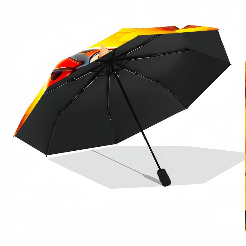 Ladybug And Sunflowers 8-Frame for Travel, Camping, Casual Lightweight Portable Umbrella, Essential for Every Family Holidays Birthday Gift