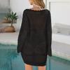 Women's Cover Up Edge Hollow Beach Cover Up Loose Dress