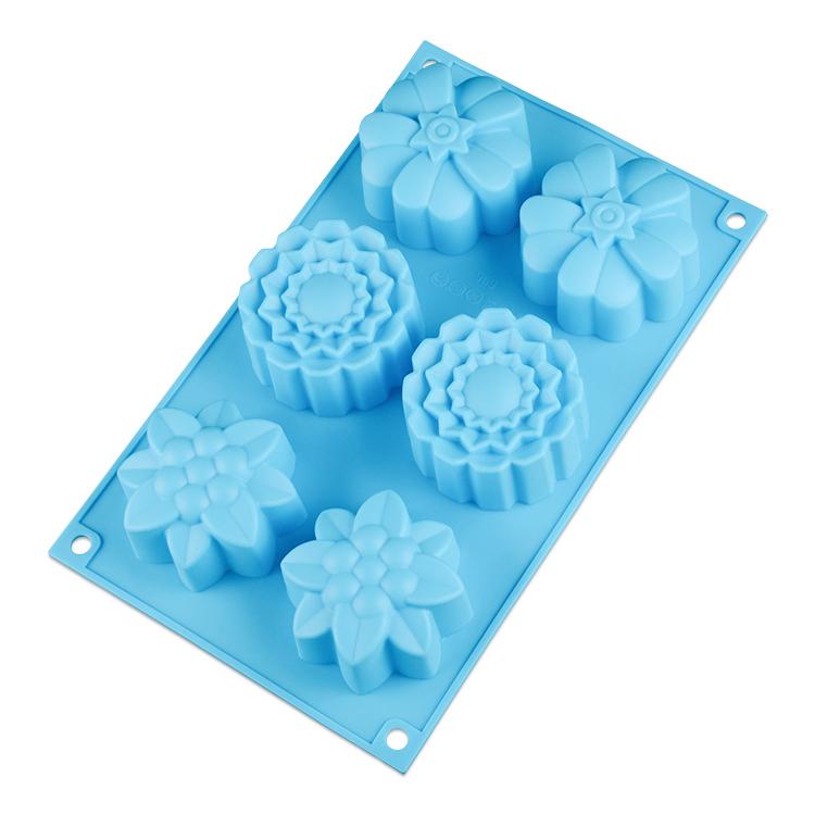 

Assorted Flower Mold For Soap Making Rose Cake Baking Supplies Handmade Lotion Bars Wax Melts Candy Tools Kitchen Accessories