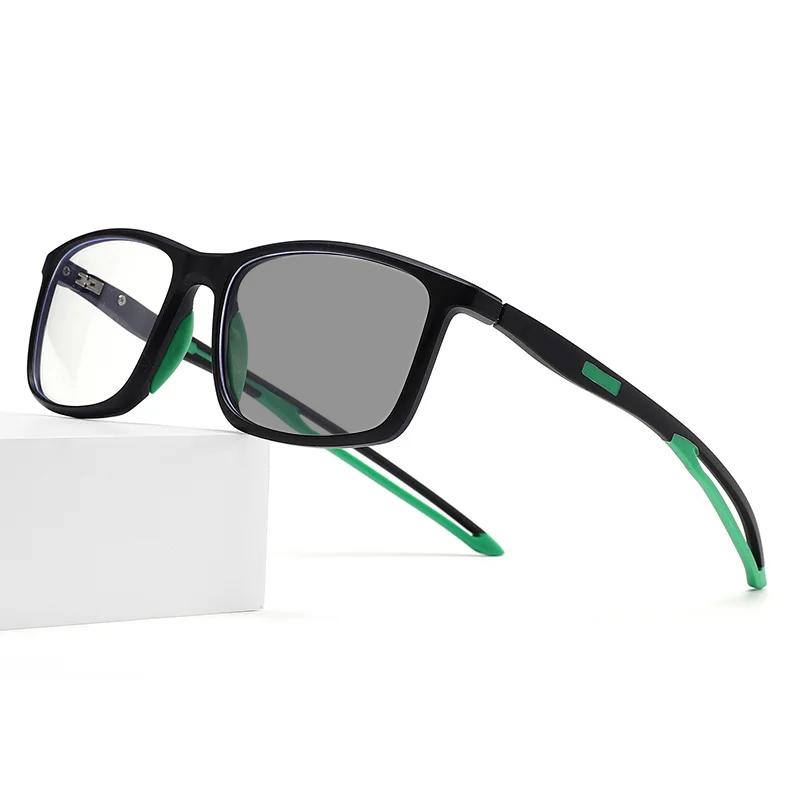Fashion Vintage TR90 Photochromic Reading Glasses Flexible Color Changing Presbyopia Eyewear Retro Outdoor Sports Sunglasses To +4.0