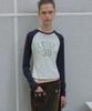 KIJUN Leise Raglan Long Sleeve Tee_Navy