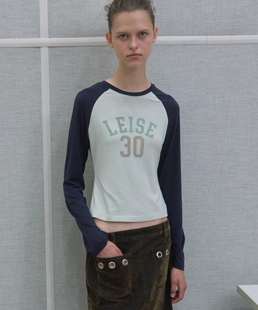 KIJUN Leise Raglan Long Sleeve Tee_Navy