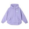 Bequeme einfarbige minimalistische winddichte Freizeitjacke Damenjacken Lila 683797-75