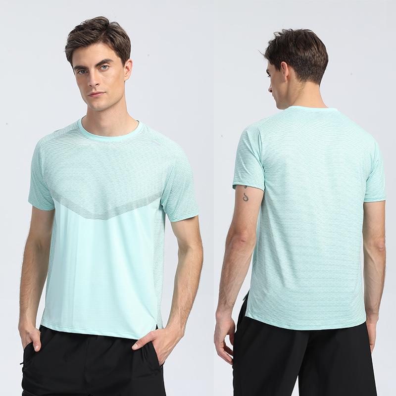2024 European Men's Quick-Dry Short Sleeve Sports T-Shirt - Summer Fitness & Casual Running Top