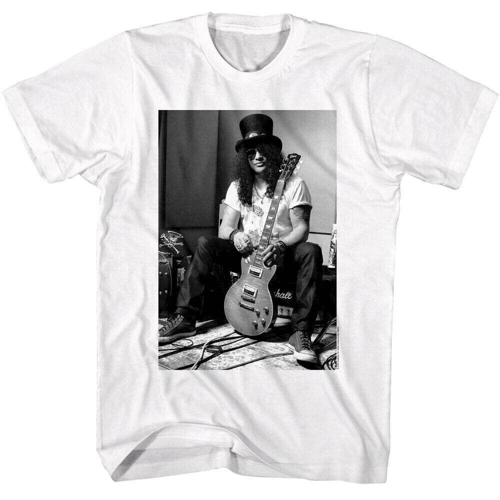 Slash Chillin with Guitar Men T Shirt S