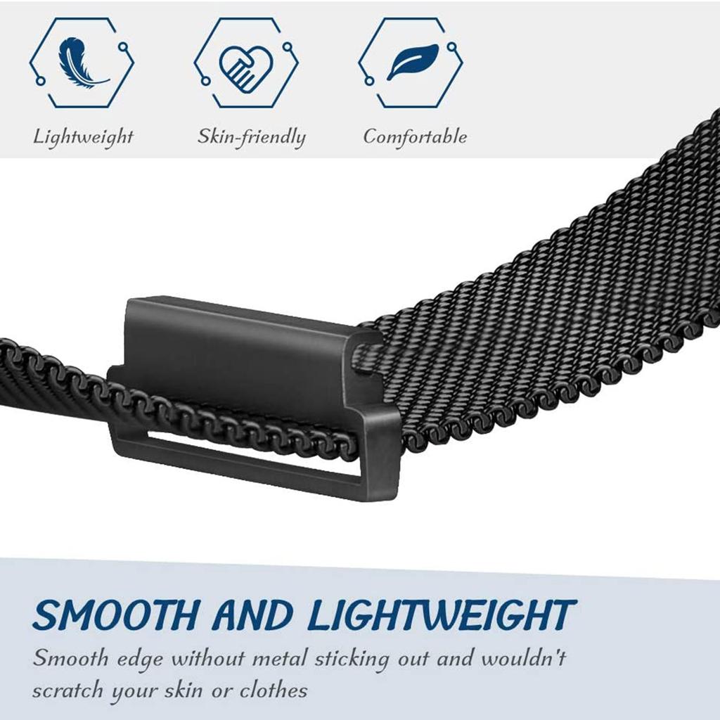 20mm For Samsung Galaxy Watch 5 40mm/44mm/Watch 5 Pro 45mm Milanese Smart Watch Band Metal Wrist Strap with Magnetic Buckle