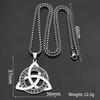 Viking Celtic Titanium Steel Necklace With Ancient Rune Pendant Unisex Jewelry
