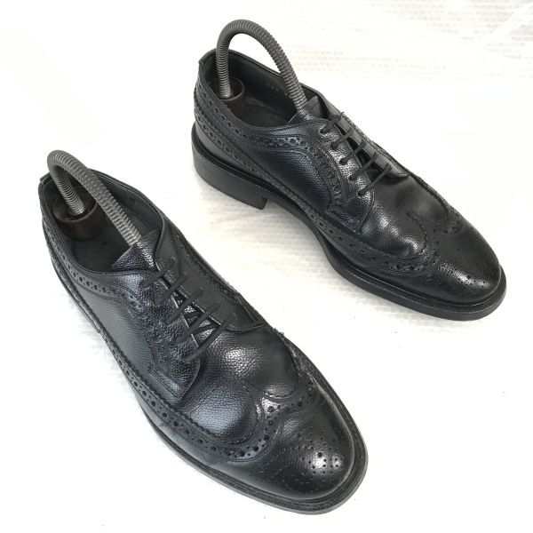 SAMTIAS Custom Grade Wingtip Svart 24.5 Finskor(BEGAGNAD)