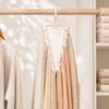 Double-Sided Clothes Hanger, with 12 Hooks Open Hook Design, V-Shape Vertical Easy Access Organizer, for Shirts Hats Belts Scarves