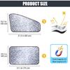 ZATOOTO Side Window Sun Shade - 4 Pack Car Window Covers 99% UV Light Block Car Curta Magnetic Side Window Sun Shade Keeps Cooler For Breastfeeding,