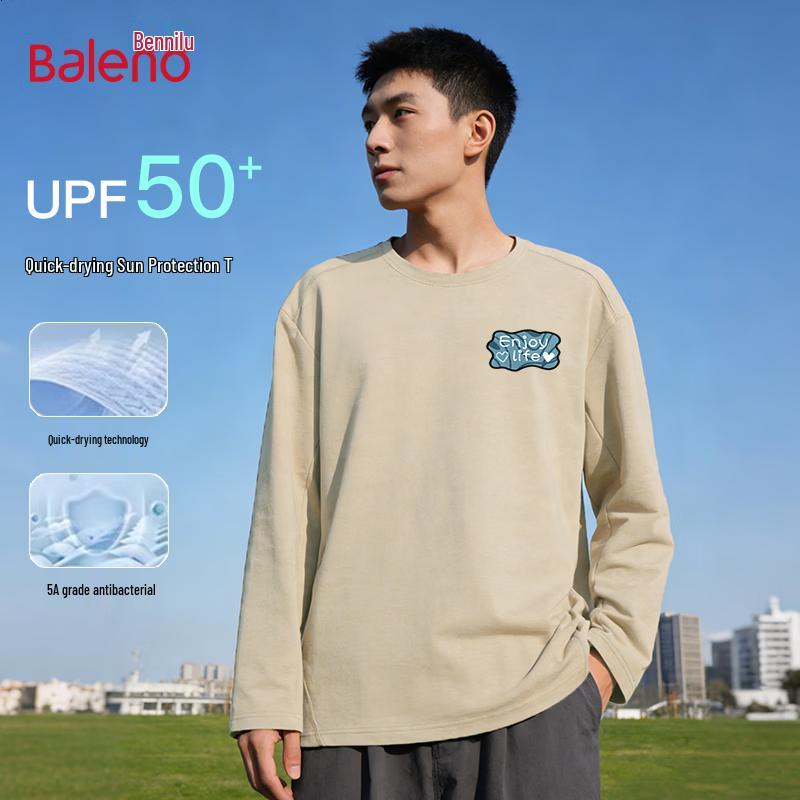 Baleno Men s Quick Dry Sun Protection Sports Long Sleeve T-Shirt 4XL