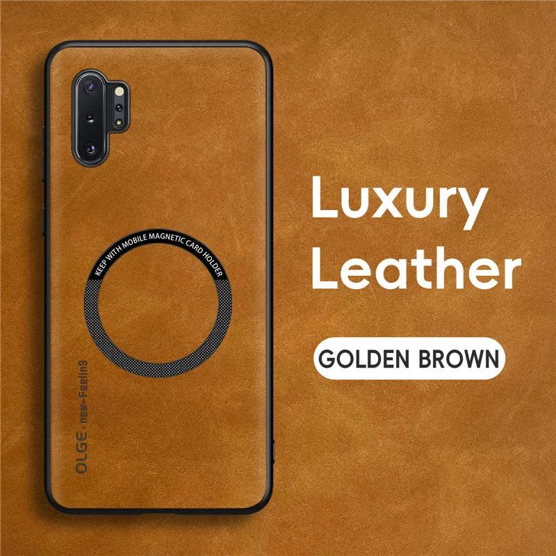 Magnetic Retro Leather Soft Case For Samsung Galaxy Note10 Plus Note10 Plus Wireless Charging Phone Case Cover