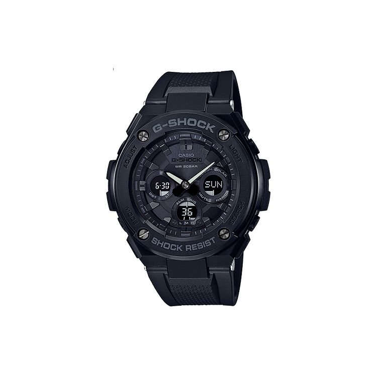 Casio G-Steel Series G-Shock Solar Powered Shock Resistant Quartz Watch Men watches Black GST-S300G-1A1 Black Dial