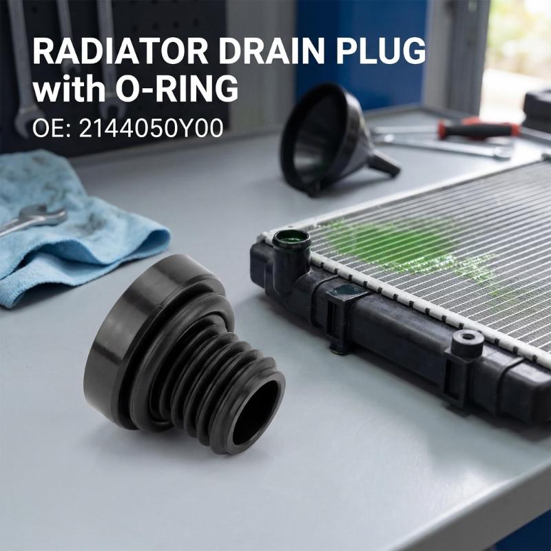 Vehicle Radiator Drain Plug Includes High Quality Seal Ringing Crafted From Plastic For Optimally Cooling Performances
