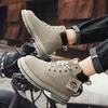 Fashion Shoes for Men Outdoor Trend Comfort High Top Boots Men Retro British Style High Quality High-top Tooling Boots Botas Para Hombre