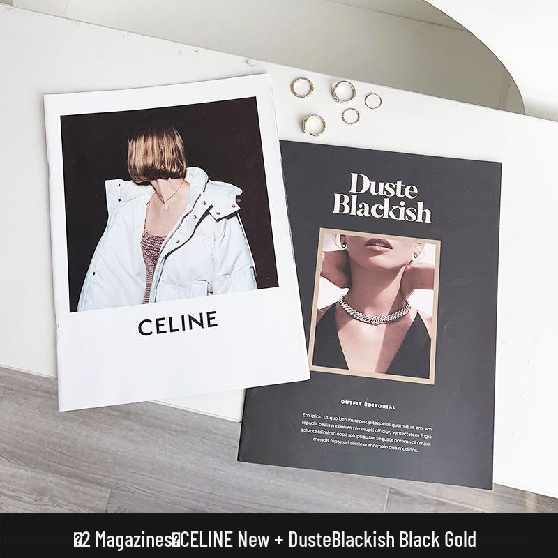 İngiliz Tarzı Defter: Moda Dergisi Kapak ve Sahne Düzeni Aksesuarı