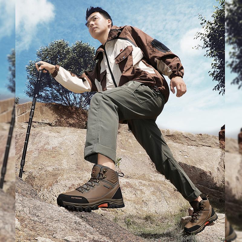 TUINANLE Outdoor Hiking Shoes Walking Hiking Boots Non-SlipTactical Trekking Shoes for Men