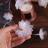 Flash Fiber Optic Flower String Lights Battery Powered Christmas Tree Flower Lights  Christmas