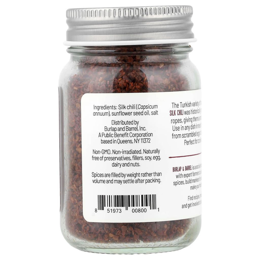 Burlap & Barrel, Silk Chili, Aleppo Variety, 51g (1.8oz)