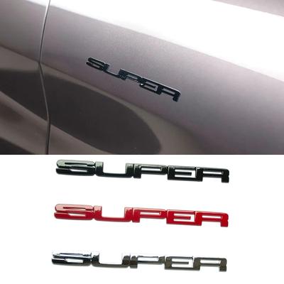 3D ABS Logo Car Side Fender Rear Trunk Emblem Badge Sticker Auto Exterior Accessory