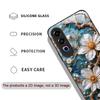 White Camellia Flower Marble Texture Tempered Glass Phone Case for OnePlus 13R 12 11 10 9 Nord CE4 3 2 Lite ACE2 ACE3 Pro Cover