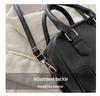 2024 Early Spring Solid Color Textured Square Handbag - Women's Versatile Shoulder & Crossbody Bag
