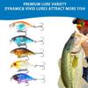 Lure Bait Rock Fat Man Minnow Bait Vibrating Swing Bass Bionic Fish Bait Diving Bait Electroplated Lure Color Small Fish Lures