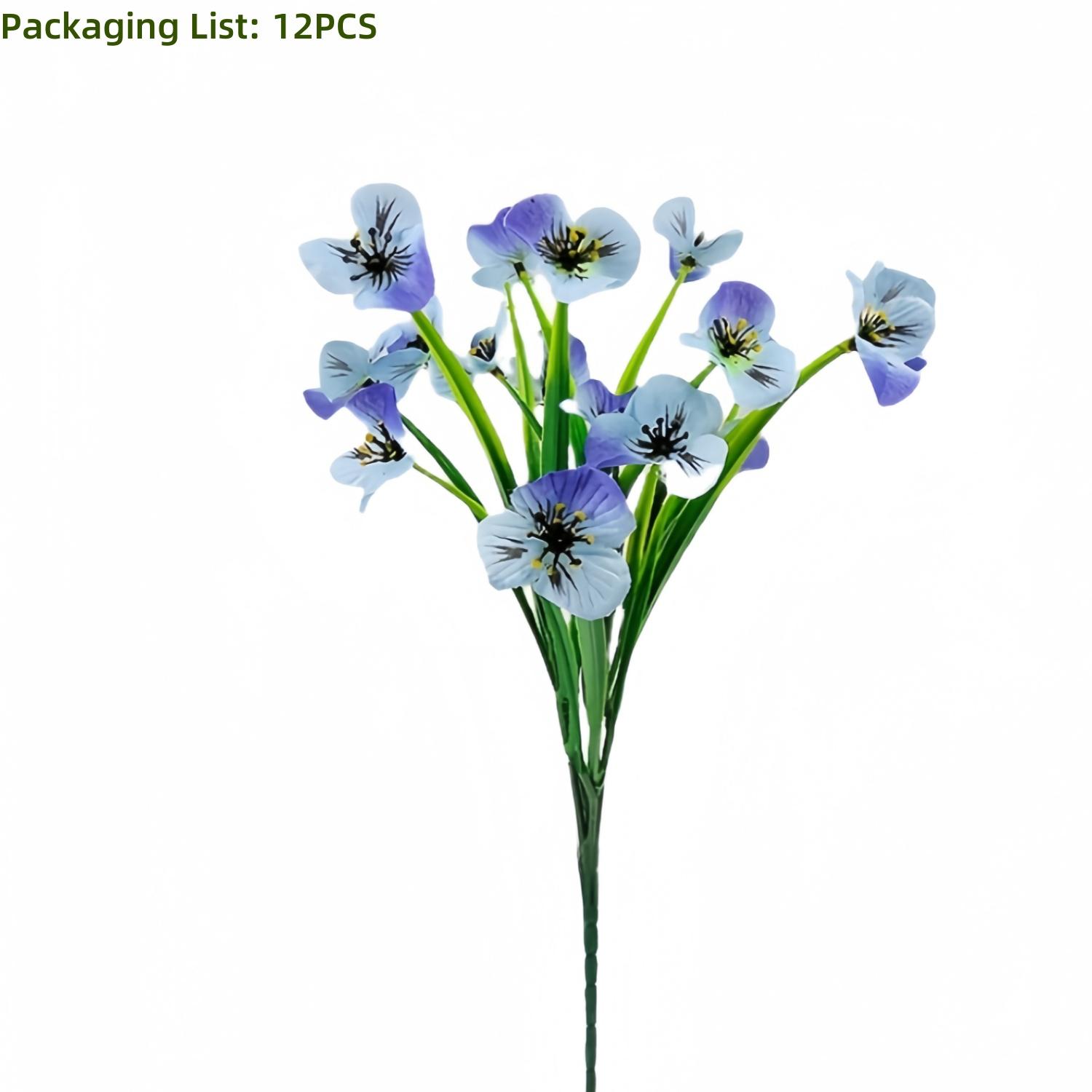 

12PCS Artificial Flowers, Summer and Autumn Decorative Fake Flowers-Home Decoration, Office, Hotel, Wedding, Party, Deco