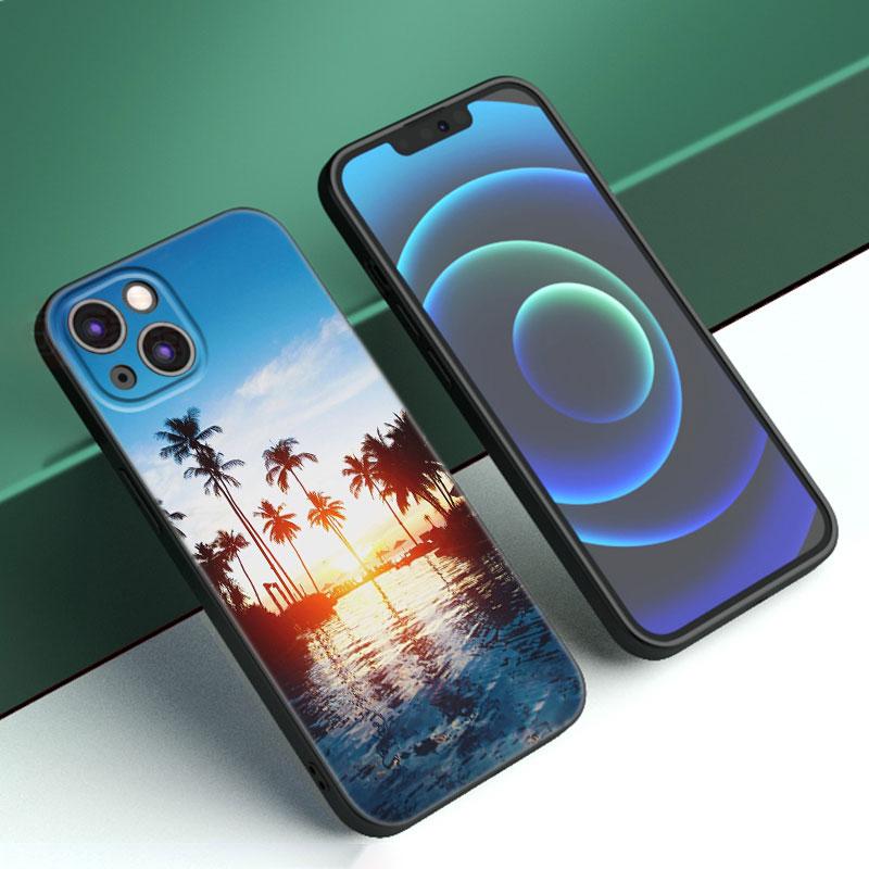 Summer Beach Sunset Sea Phone Case For iPhone Samsung Galaxy Redmi Xiaomi Oppo OnePlus Note S A 7 8 9 10 11 12 13 14 20 21 22 23 53 54 Pro Max Ultra