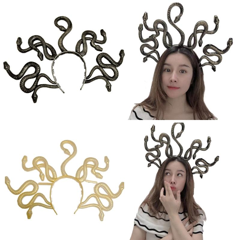 Serpente Testa di Medusa Copricapo Fascia per Capelli Costume da Festa Gotico Cerchietto per Capelli Accessori per Capelli
