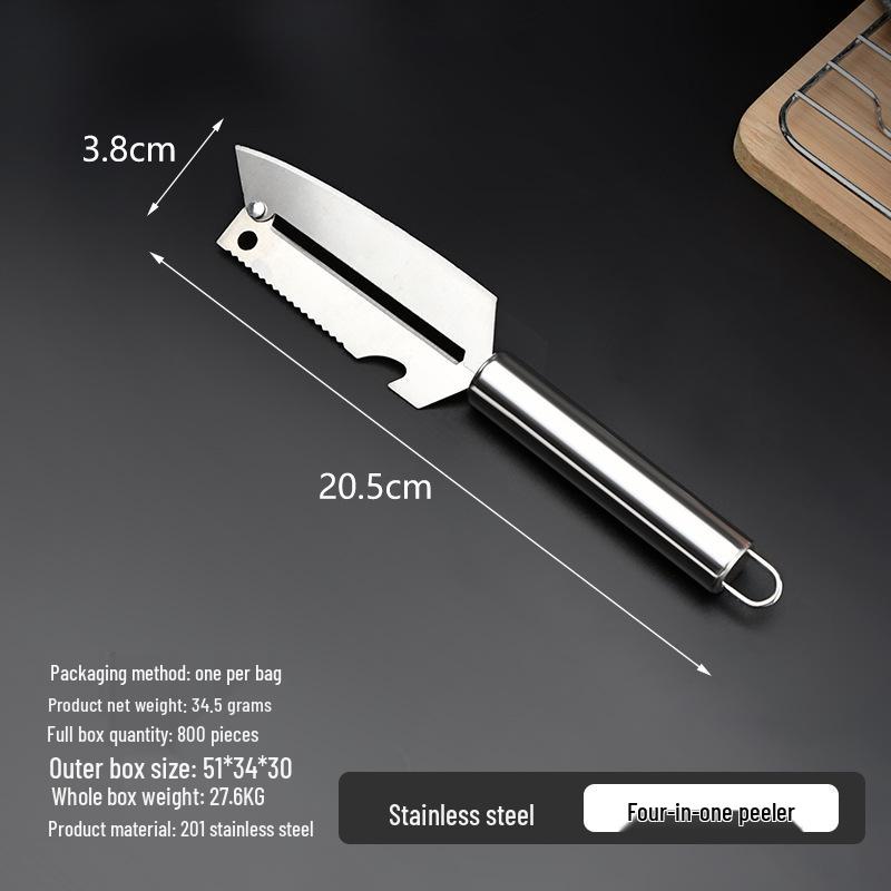 Stainless Steel Dual-Head Peeler & Vegetable Grater