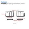 Rear Taillight Lamp Cover Trim Metal Decoration Protective Cover Fit For Ford F150 2015-2020 Exterior Accessories