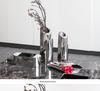 Artistic Metal Flower Vase, Mismatched Design, Large Opening, Beveled Edge - Ideal for Living, Dining, or Office Décor