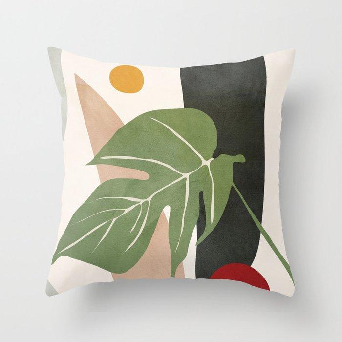 Nordic tropical plant print pattern cushion cover for home living room sofa car decoration throw pillow pillowcase 45 * 45cm
