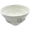 Sun Art Rice Bowl with Cat Katsushika Hokusai Japanese Matcha 12 x 7 Made in "Hokusai Animals" Design, Design, Tableware, Bowl, White, Approx. cm,