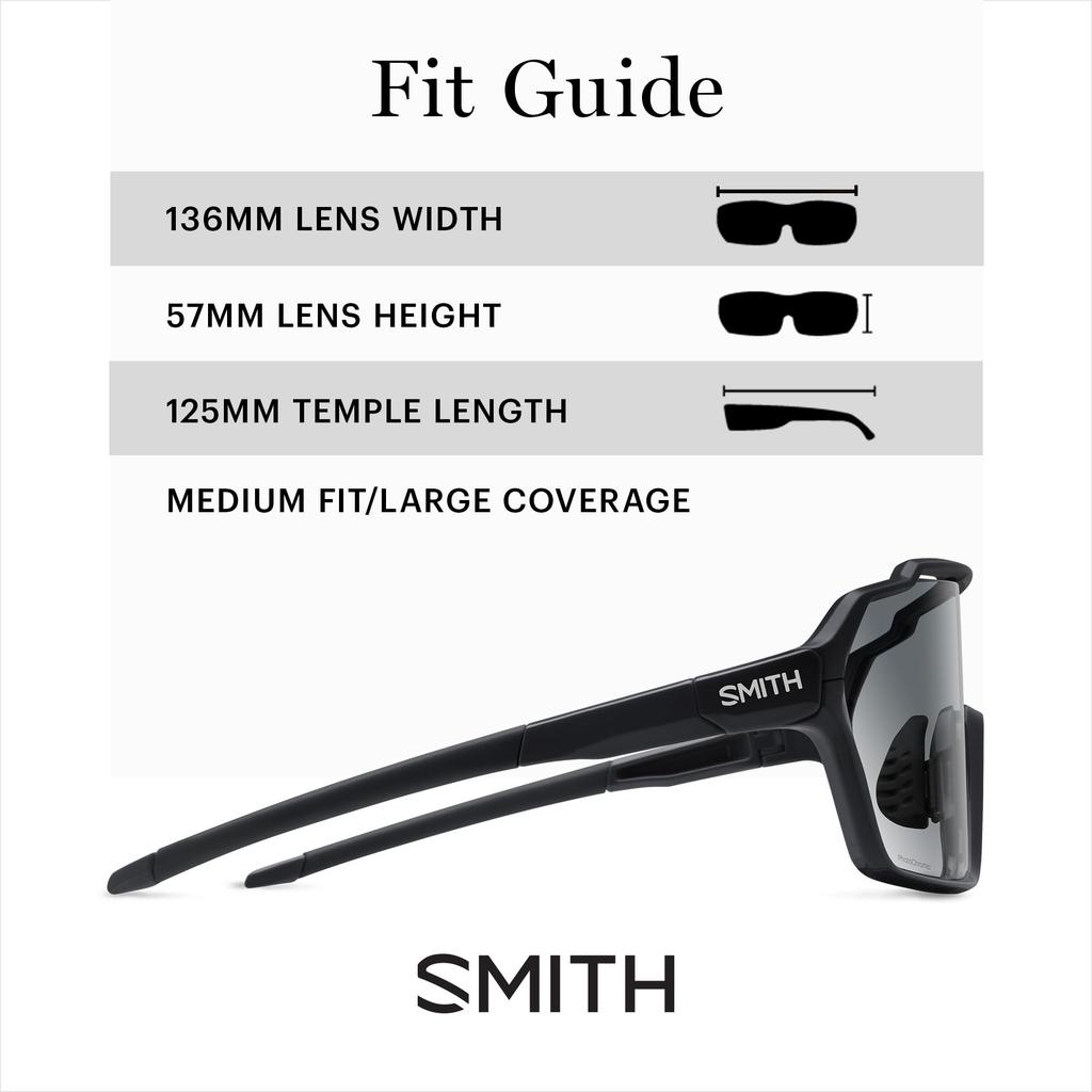 Smith Shift XL Mag Free Sonnenbrille, Schwarz,