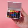 Empty Watercolor Pigment Packaging 12/24 grid Color Mixing Box Portable Watercolor Palette  Sketch