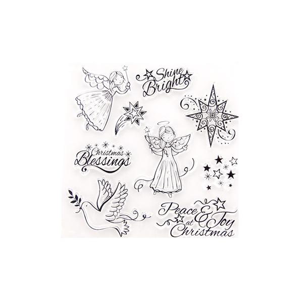 Buy 1pc Clear Stamp Christmas Cling Stamp Scrapbooking Seals for Craft ...