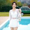 Xigeer Women's One-Piece Halterneck Slimming Swimsuit - 2023 Korean Style