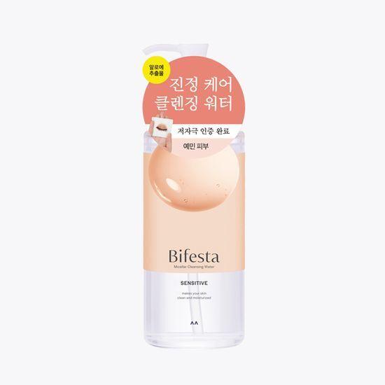 Bifesta Sensitive Cleansing Water 400ml (low-irritation, soothing)