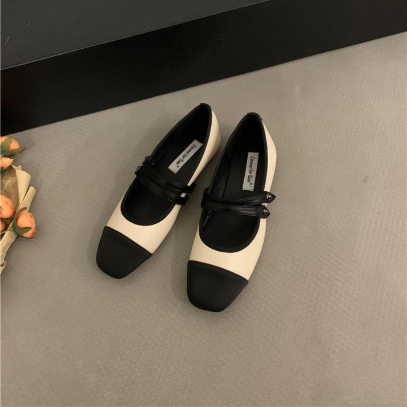 2024 Retro Style Women Mary Jane Shoes Fashion Shallow Mix Colors Spring and Autumn Ladies Outdoor Comfort Soft Sole Flats Shoes