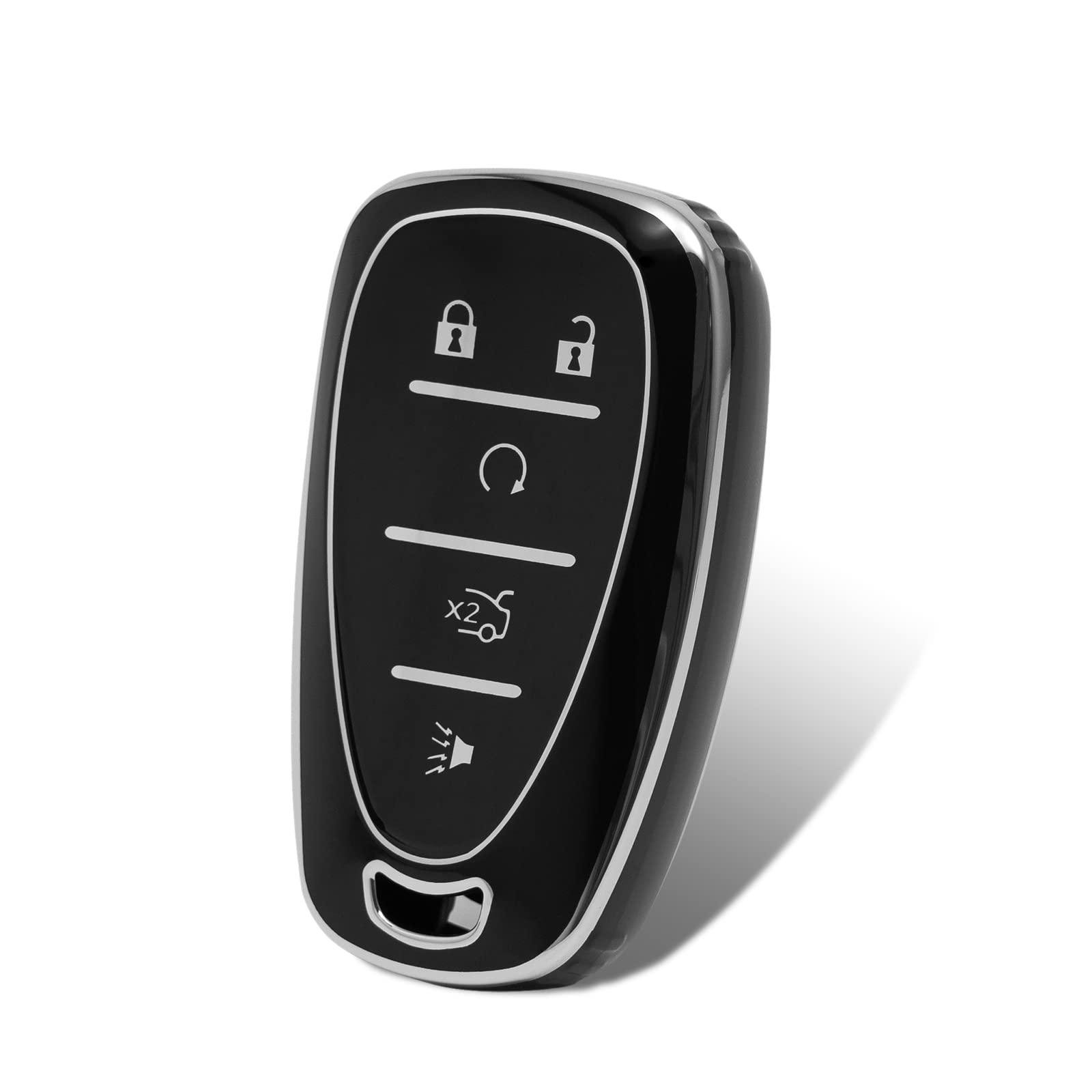

5 Buttons car key case cover with keychainFor Chevrolet 2017-2019 Chevy Malibu Camaro Cruze Traverse Sonic Volt Bolt Equinox