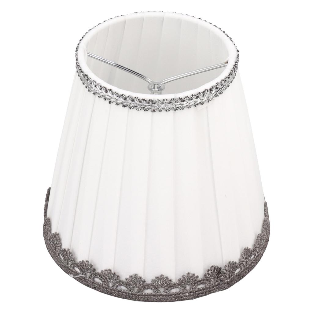 6 Pcs Small Lamp Shade Clip On Type Fabric Lampshade Modern Simple E14 Candle Bulb Lamp Cover