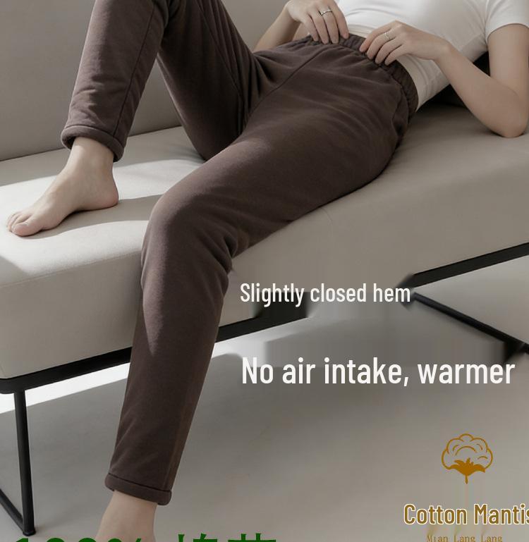 Winter Women's Hand-stitched Cotton Warm Pants - Thickened Old Cotton for Health and Comfort