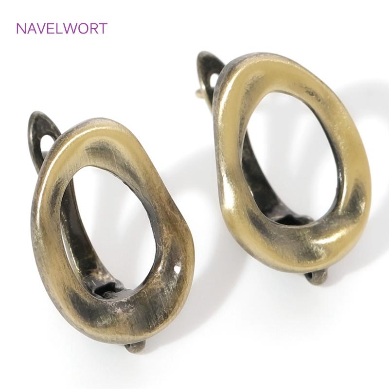 Fasteners For Earring Antique Bronze Shvenzy Earwires Brass Earring Hooks Earring Fixtures For DIY Earrings Making Accessories