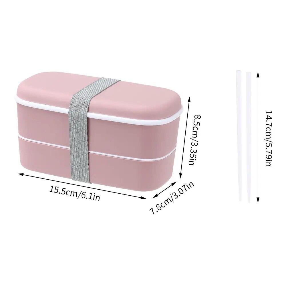 Double Layers Bento Box Eco-Friendly Lunch Box Food Container Kitchen Accessories Microwavable Dinnerware Lunchbox