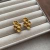 Unique retro stud earrings French exquisite earrings high-end atmosphere noble earrings