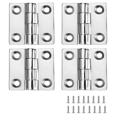 4Piece Heavy Duty Stainless Steel Boat Hinges 2 Inch X 2 Inches  Marine Grade Hinges