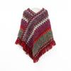 Christmas Style Shawl Tibetan Travel Women's Red Style Western Retro Ethnic Pullover Cape