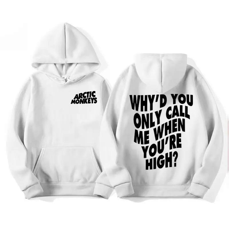 Unisex style unisexArctic Monkeys Hip-hop Singer New Hoodies Singer Graphic Printing Sweatshirts for Fans Long Sleeve Men Women Clothing Hoodies
